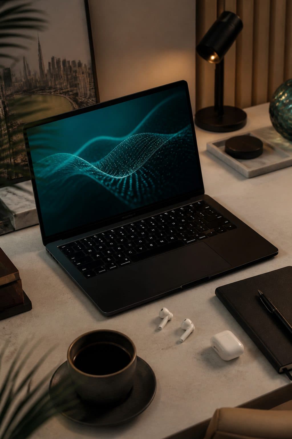 Maham Shakeel — AI Engineer and tech content creator workspace in Dubai